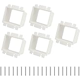 5Pcs BE2-5 Electrical Outlet Box Extenders, (2-Gang) Box Extender with 20Pcs Screws Power Switch Heavy Duty Plastic Unit Rece