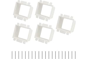5Pcs BE2-5 Electrical Outlet Box Extenders, (2-Gang) Box Extender with 20Pcs Screws Power Switch Heavy Duty Plastic Unit Rece