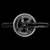 SRAM Rival AXS CRANKSET 160mm 48/35T 107 BCD Dub Spindle 12-SPD | Train with real data on every ride with the Rival D1 Quarq Road DUB Power Meter