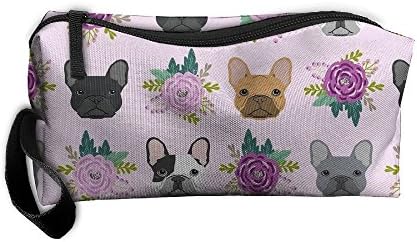 Cosmetic Bags Frenchie(2) Makeup Bag With Brush Pouch Portable Zipper Wallet Hangbag Pen For Girl And Woman Necessary