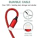 Lightning Cable Durable iPhone Charger Cable Nylon Braide Lightning Charging Cable 3 Pack 6FT Long iPhone Cable USB Lightning Cord Compatible iPhone XS/Max/XR/X/8/8P/7P/6S/iPad/iPod/IOS (Red)