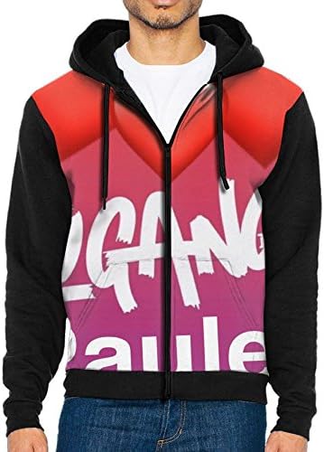 KJKDDDH Men's Sweaters Logan Paul Parrot Logo Zip Up Hoodie Sweatshirt