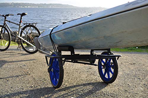 Seattle Sports Go!Cart Center Cart + Bike Trailer for Kayaks, Paddle Boards, and Canoes (Renewed)