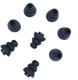 Xcessor Triple Flange 4 Paar (Satz Mit 8 St&uuml;ck) Hochwertige Gummi Silikon Ohrpolster Ohrst&ouml;psel F&uuml;r In-Ear Ohrh&ouml;rer. Kompatibel Mit Den Meisten In-Ohr Markenkopfh&ouml;rern. Gr&ouml;&szlig;e: S (Klein). Schwarz