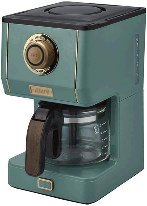 WCJ Coffee Simple Brew Coffee Maker Cup Coffee Machine Drip Filter Coffee Machine, Washable Filter 160 * 200 * 215mm Green
