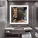 36 Inch Square LED Mirror for Bathroom with Dimmable Lights, Smart Mirror Anti-Fog Function, IP67 Waterproof, Bright White Light for Makeup or Shaving