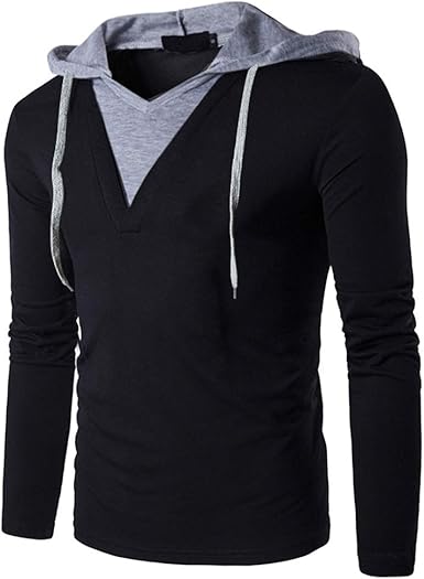 Hooded Long Sleeve T-Shirt : Amazon.co.uk: Clothing