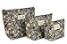 Micom Retro Floral Waterproof Travel Toiletry Cosmetic Bags Set for Women,girls