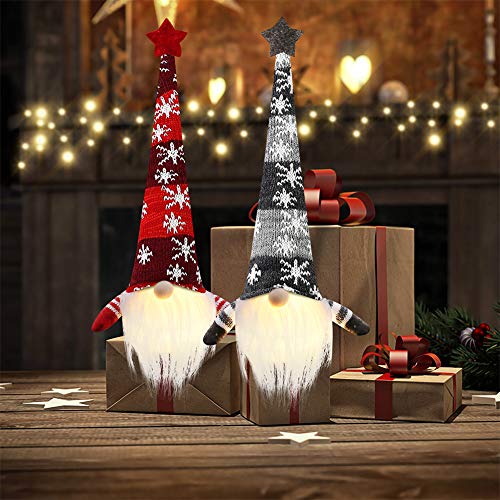 1Tomte Swedish Plush Santa Gnome, Handmade Scandinavian Tomte Santa Scandinavian Gnome Plush Heart for Christmas Santa Decoration Table Decor