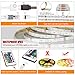 WiFi LED Strips Lights 32.8FT,IP65 Waterproof Smart LED Strip Kit RGB LED Strip Lights Music Sync, Voice Control Compatible with Alexa Echo, Google Assistant, Decoration for Home Garden Party Bar