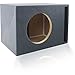 MDF Sub Woofer Enclosure Box [Black] for Single JL Audio W7 Car Subwoofer | ¾ Premium MDF Construction | Made in U.S.A. (12