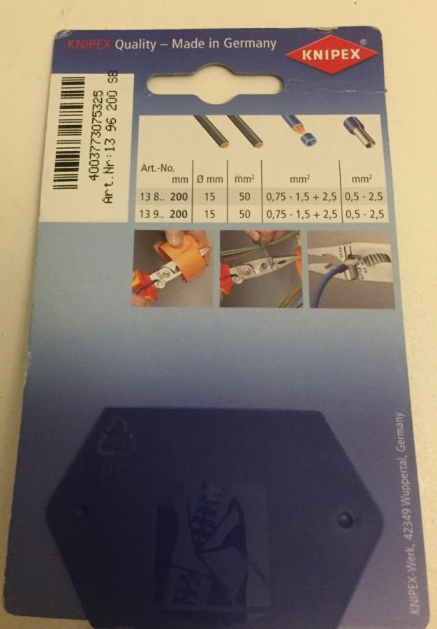 Knipex 002006S1 3-Piece Cobra Pliers Set, 7-Inch, 10-Inch and 12-Inch photo review