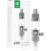 LINLAN Aquarium Inline CO2 Diffuser - Center Disc with Viewing Window, High Dissolution Rate, Essential for Low/Medium Flow Systems, Fits 5/8" (16mm ID Filter Hose