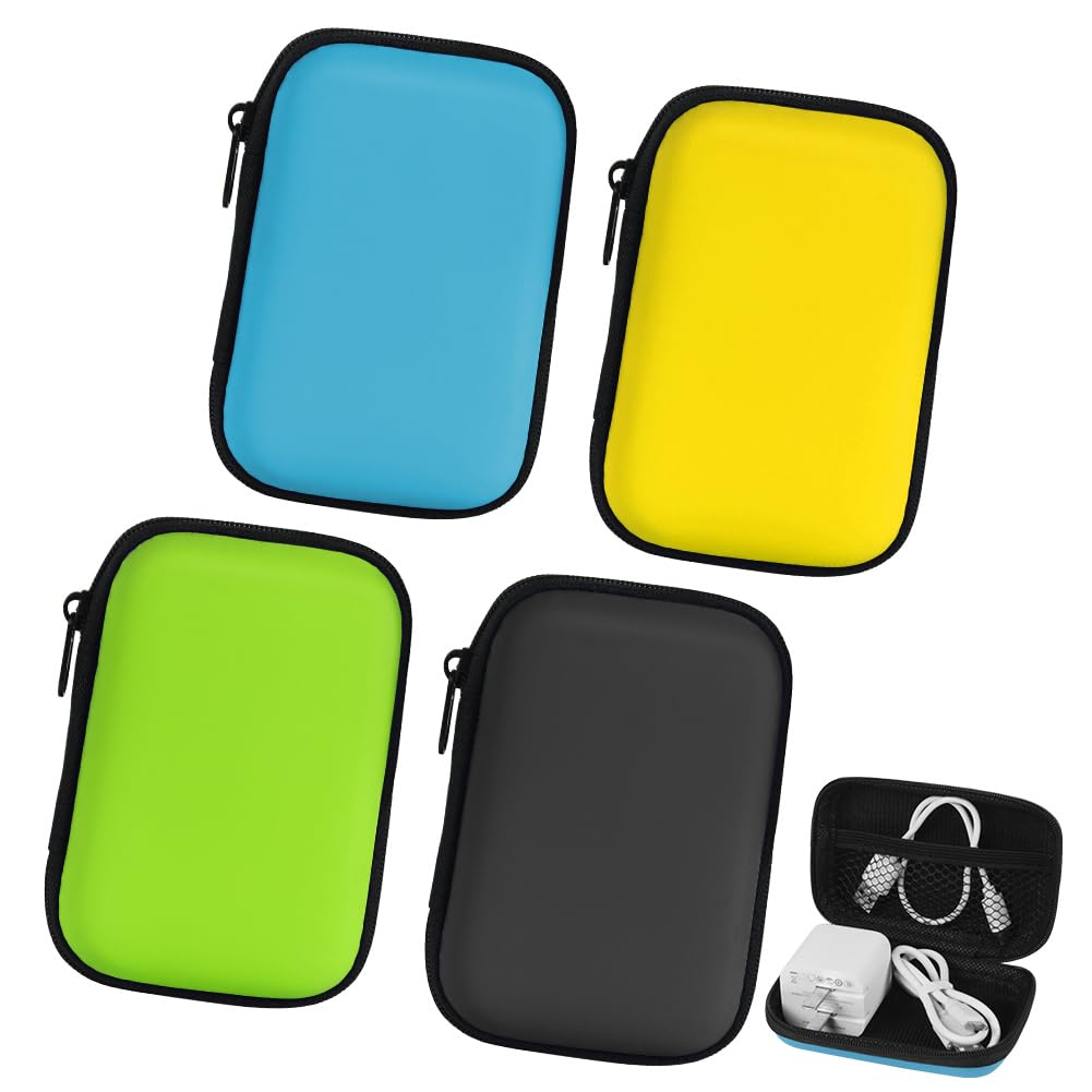 Aolso 4Pcs Playing Card Box for UNO Storage,Waterproof Portable Card Holder for UNO Travel Camping Outdoor Gaming(Yellow Green Blue Black)