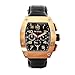 TW Steel Men's CE2004 CEO Tonneau Black Leather Chronograph Dial Watch