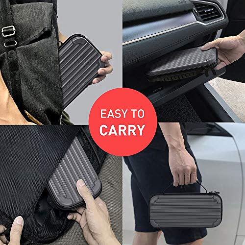 MEQI Nintendo Switch Carrying Case Protective Hard Shell Slim Travel Carry Case -10 Game Cartridge Holders Portable Carry Case Pouch for Nintendo Switch Console & Accessories - Gray - Thumbnail 7
