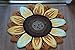 USTIDE Sunflower Floral Shaped Doormat Handmade Rug Anti-Slip Mat Colorful Floor Rug Personalized Custom Carpets Outdoor Mat Small
