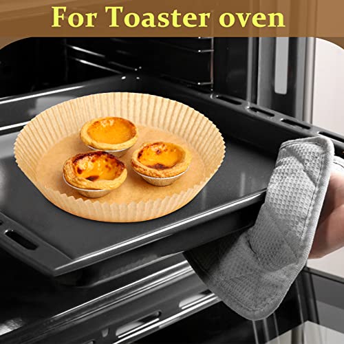 Air Fryer Parchment Paper Liners 6.5 Inch 50 Pcs Disposable Airfryer Liners for 25 Qt Small