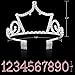 BABEYOND Crystal Rhinestone Birthday Tiara Headband Happy Birthday Crown with Replaceable Age Numbers (Crown with replaceable numbers 0-9)