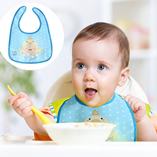 Baby Kit Infant Grooming Kit 7 Piece Deluxe Essential Set Safe for Babies and Toddlers | Includes: Thermometer, Nail Clipper, Medicine Dispenser, Nasal Aspirator, Baby Toothbrush, Earpick, Baby Bib
