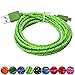 AutumnFall 3M/10FT Hemp Rope Micro USB Charger Sync Data Cable Cord for Cell Phone