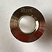 ELITE Bathroom Ceramic Vessel Sink Brushed Nickel Finish Solid Brass Overflow Cap Insert in Hole Round Cap 2 Pack