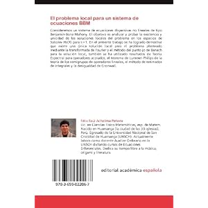El problema local para un sistema de ecuaciones BBM: Existencia y Unicidad de la Solución Local de un Sistema De Ecuaciones Dispersivas No Lineales T