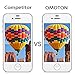 [2 Pack] iPhone 4S / 4 Glass Screen Protector, OMOTON 2.5D Tempered Glass Screen Protector with [9H Hardness] [Premium Crystal Clarity] [Non-Scratch] for iPhone 4S / 4, 3.5 inch