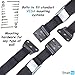 TV & Furniture Anti Tip Baby Safety Straps, Child Proofing Wall Anchor for Flat Screen TV, Dresser, Cabinet & Bookcase, Adjustable Earthquake Strap Anchors Kit, ALL METAL PARTS Hardware, 2 Pack Set