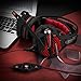 Mengshen USB Gaming Headset – with 7.1 Surround Stereo Sound, Microphone, Vibration Effect, Noise Isolation, Volume Control, LED Light – Designed for PC Gamers, GM9 Redthumb 1