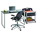 Safco Products 1943BLSL Home Office Table Computer Desk, Black/Silver