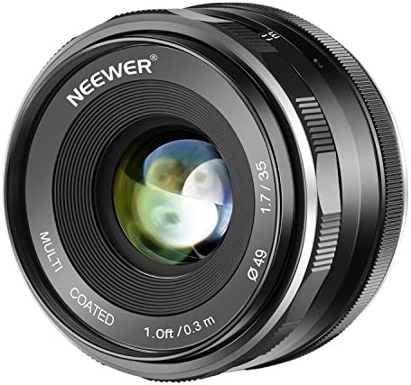 Neewer 35mm F1.7 Large Aperture Manual Prime Fixed Lens APS-C