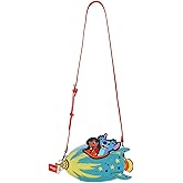 Lilo & Stitch Rocketship Women's Novelty crossbody bag With Glitter Fabric