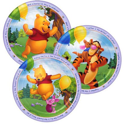 Pooh Fun Dessert Plates, 8ct