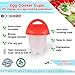 Silicone Egg Cooker Cups, Set of 6 Plus Recipes Booklet :: Nonstick for Easy Hard Boiled Eggs Without the Shell :: Makes Poached, Scrambled & Egg Bites Too :: Microwave & Dishwasher Safe,by Yooreka