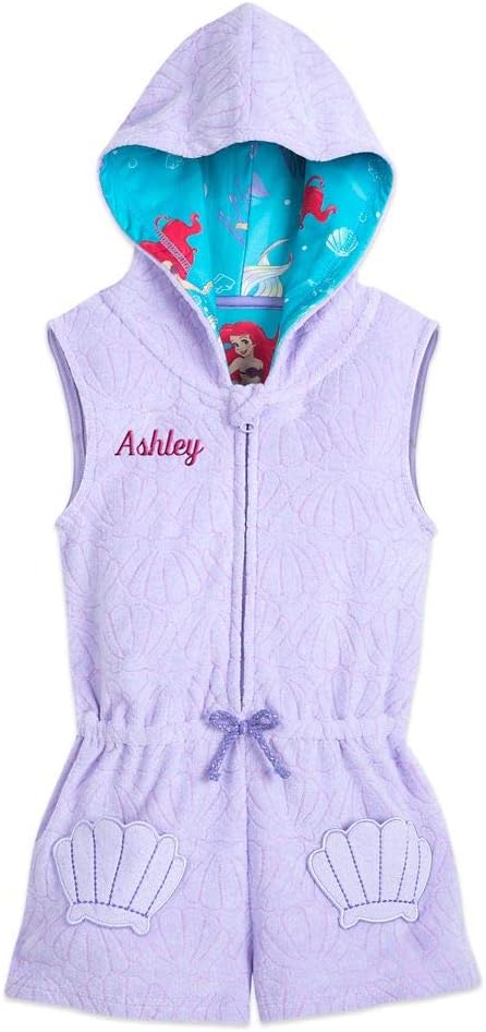 Amazon Co Jp ディズニー Disney アリエル ビーチウェア 女の子 約130cm 並行輸入品 Ariel Cover Up For Girls Personalized Us7 8 ホビー 通販