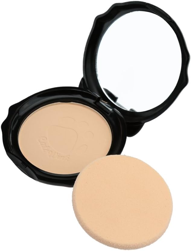 MANSHILI Cats Wink Makeup Cosmetic Pressed Finishing Powder with Powder Puff by MANSHILI