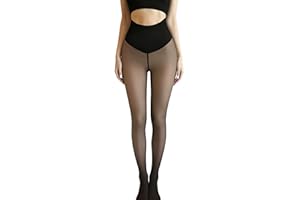Magic Bare-Leg Look Fleece Lined Tights, One-Seam Shaping Leggings Stay Warm Look Snatched Compression Sculpting Tight