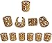 50 pieces Dreadlock Beads for Hair, Braids, and Locs, by Lock Love in Gold Metal Filigree Cuff Rings for Men or Women (GOLD)