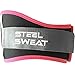 Steel Sweat Weight Lifting Belt for Women - 6 inch Flexible Lightweight Contoured Belt - Best for Gym, Exercise, Workout, Training, Weightlifting Columba Pink XS