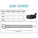 Men's Military Water-Washed Canvas Waist Web Belt Leather Tipped End and Silver Metal Buckle (Medium(34-36), Black)