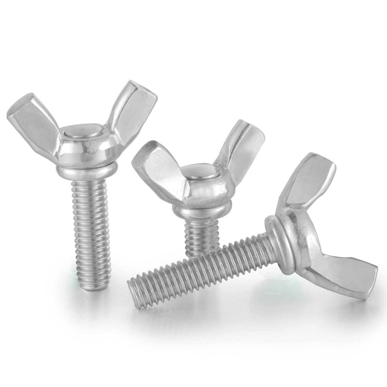 10pcs M5 Metric Wing Bolt Stainless Steel Butterfly Screw Wing bolt Machine Fastener (M5 * 20mm)