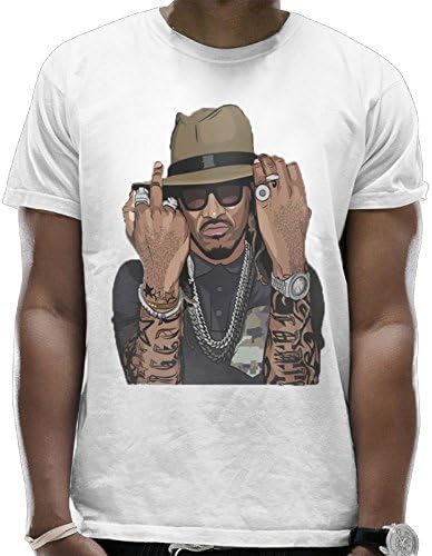 Man Customized Creativity Future-Hendrix Cotton Short-Sleeved Shirt For Sports XXX-Large White