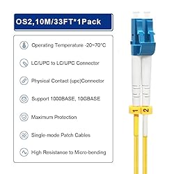 FLYPROFiber- 0.2M-6Pack OS2 LC to LC Fiber Patch