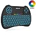 Mitid Wireless Mini Keyboard RGB Backlit 2.4G Remote with Mouse Touchpad Combos