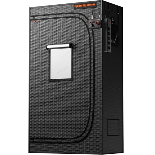 Spider Farmer Growzelt 90x50x160cm, Grow Tent für Indoor-Pflanzenanbau
