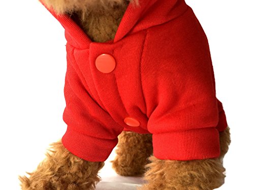Red Devil Dog Costume with Hoodie - Image 5
