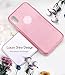 TOZO for iPhone X Case Shiny Bling Crystal Glitter Sparkle Support Wireless Charging Premium Three Layer Hybrid PC+TPU TPU Soft Grip Cover Shell for Apple 5.8 in iPhone X/iPhone 10 Pink