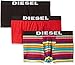 Diesel Men's 3-Pack Shawn Stretch Boxer Trunk, Rainbow, M