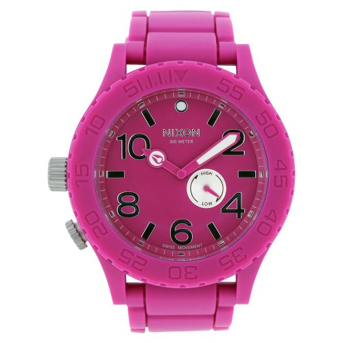 Nixon Rubber 51-30 Watch - Men's Shocking Pink, One Size